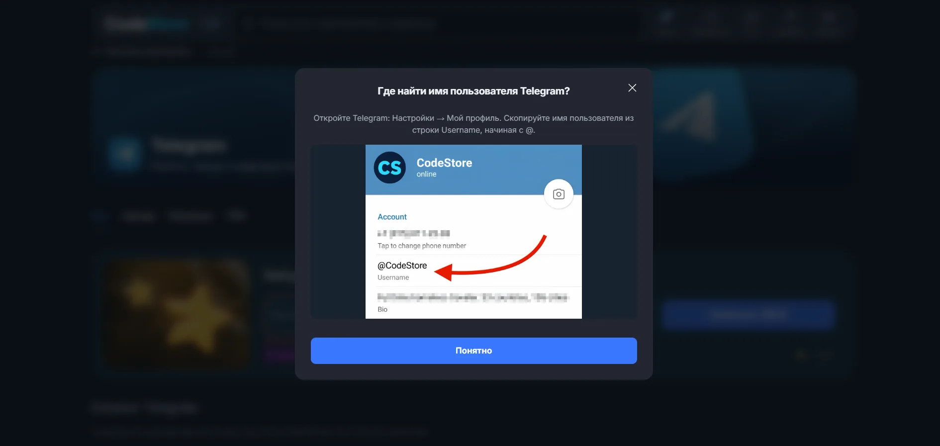 CodeStore: Магазин со своим именем.